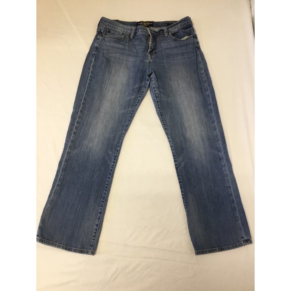 Lucky Brand Easy Rider Bootcut Jeans Women’s Size 14 Dark Wash Mid Rise Stretch